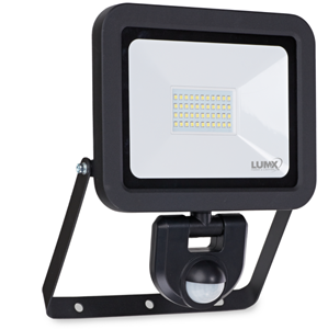 Image sur LUMX Projecteur murale LED WSS-30 avec détecteur : 30W / IP44 2700 LUMEN