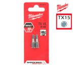 Image de Embout de vissage Torx TX 15, 25 mm longueur (2 pièces)