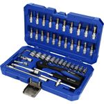 Image de PROMO BRILLANT TOOLS JEU DE DOUILLE + RACAGNAC 1/4 46PCS