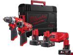 Afbeeldingen van PROMO BLITZ MILWAUKEE PACK 12V VISSEUSE + VISSEUSE A CHOC + ACCUS 12V 6AH M12FPP2A-602X