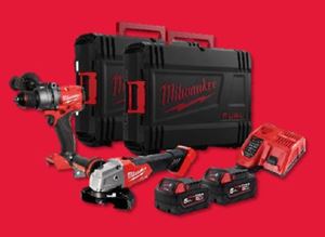 Image sur PROMO BARCELONE MILWAUKEE PACK PER/VIS A PERC  + MEULEUSE M18FPP2E3-502X
