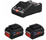 Afbeeldingen van PROMO BOSCH Batterie Starterset ProCORE18V (2x ProCORE18V 5,5Ah, chargeur GAL 1880 CV)