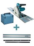Image de PROMO MAKITA SCIE PLONGEANTE SP6000J1+ 2 RAILS DE GUIDAGE 1.4M + ECLISSE DE LIAISON