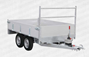 Image sur BW REMORQUE PLATEAU ALU 3000X1500X350   2 ESSIEUX 750KG BASCULANTE + TOLE DE FOND GALVA