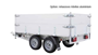 Image sur BW REMORQUE PLATEAU ALU 3000X1500X350   2 ESSIEUX 750KG BASCULANTE + TOLE DE FOND GALVA