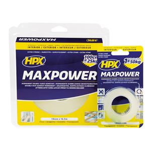 Image sur Ruban Max Power Transparent double face - 19mm x 2m