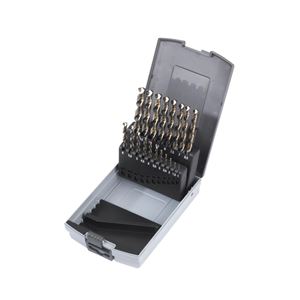 Image sur Set de forets métaux HSS-G Co dans coffret métal (19 pièces)