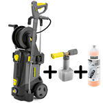 Image de PROMO KARCHER NETTOYEUR HAUTE PRESSION HD 5/15 CX + LANCE MOUSSE + SAVON MOUSSE